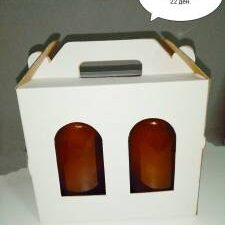 КАРТОНСКА КУТИЈА ЗА 2 ТЕГЛИ